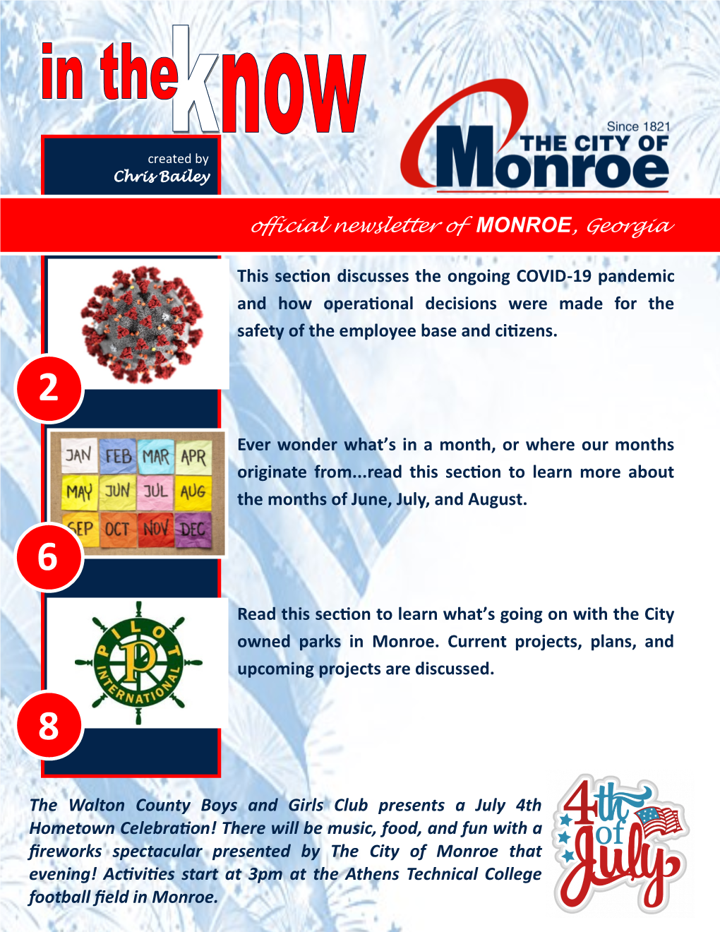 Newsletter of MONROE, Georgia