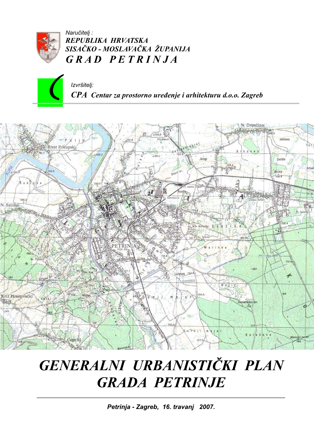 Generalni Urbanistički Plan Grada Petrinje