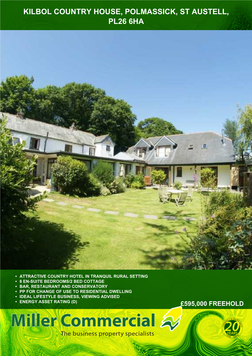 Kilbol Country House, Polmassick, St Austell, Pl26 6Ha