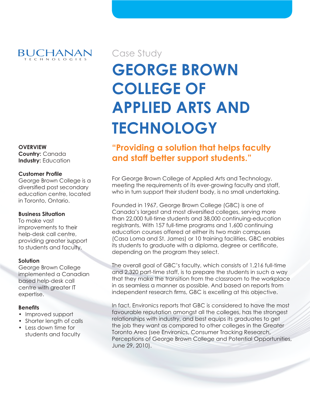 George Brown College of Applied Arts and Technology