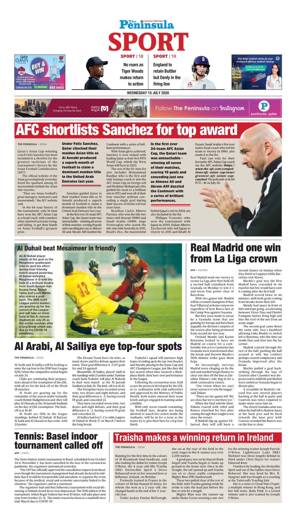 AFC Shortlists Sanchez for Top Award