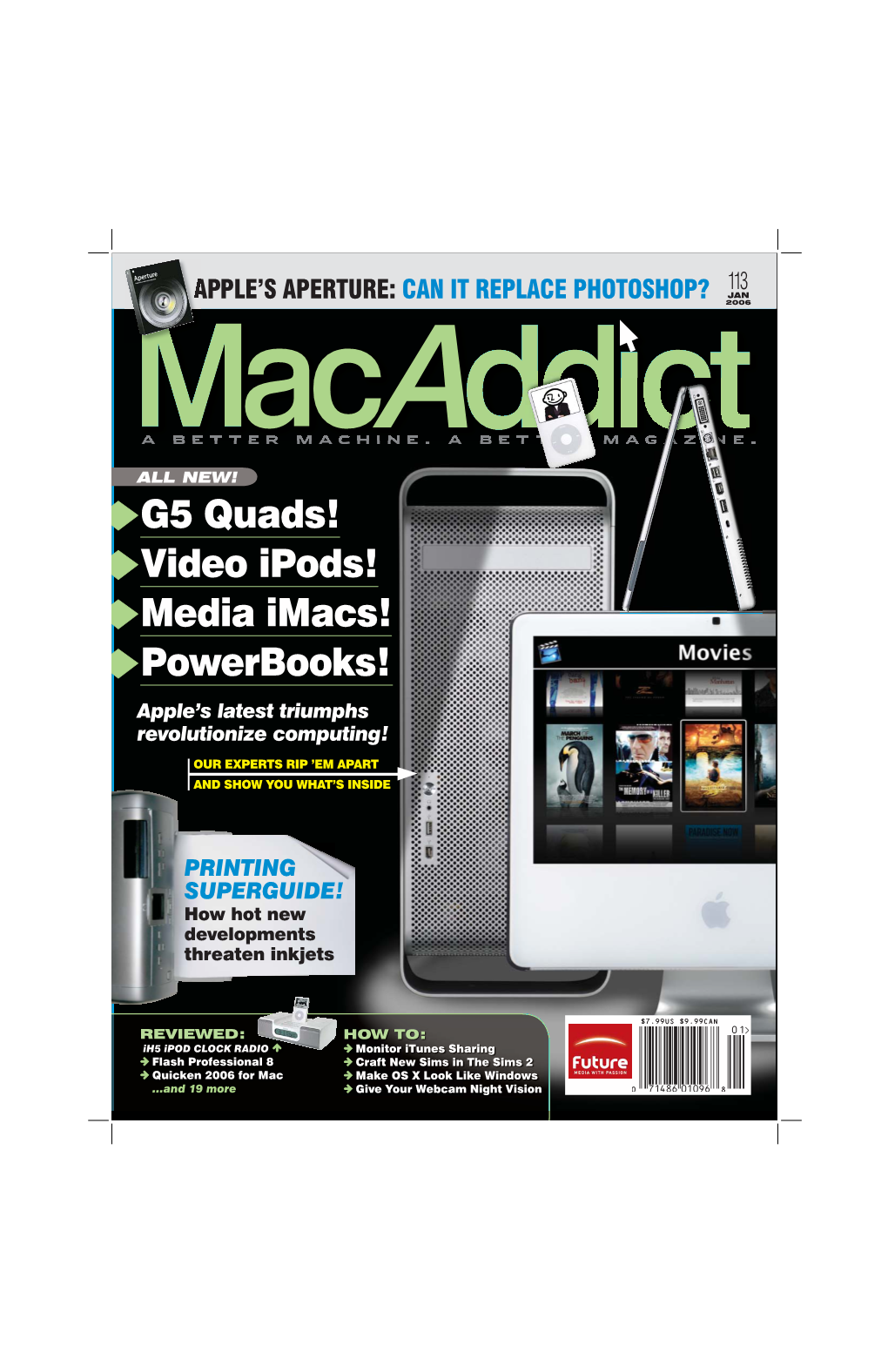 Video Ipods! Media Imacs! Powerbooks! Apple’S Latest Triumphs Revolutionize Computing!