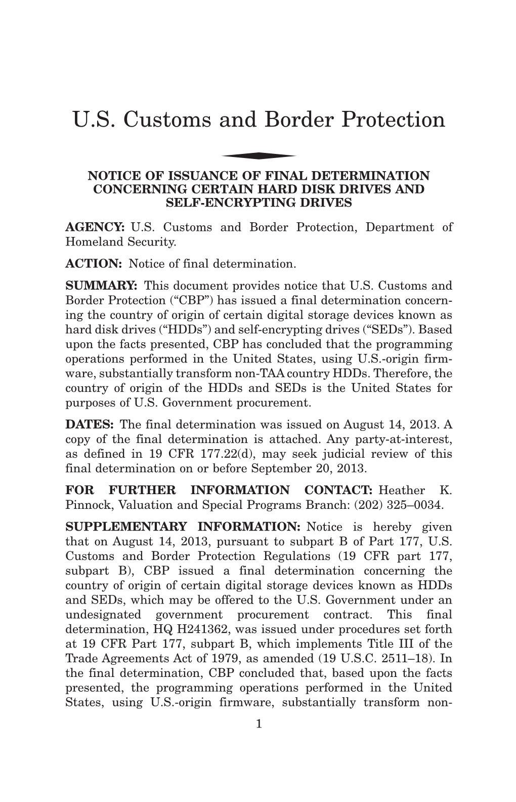 US Customs and Border Protection