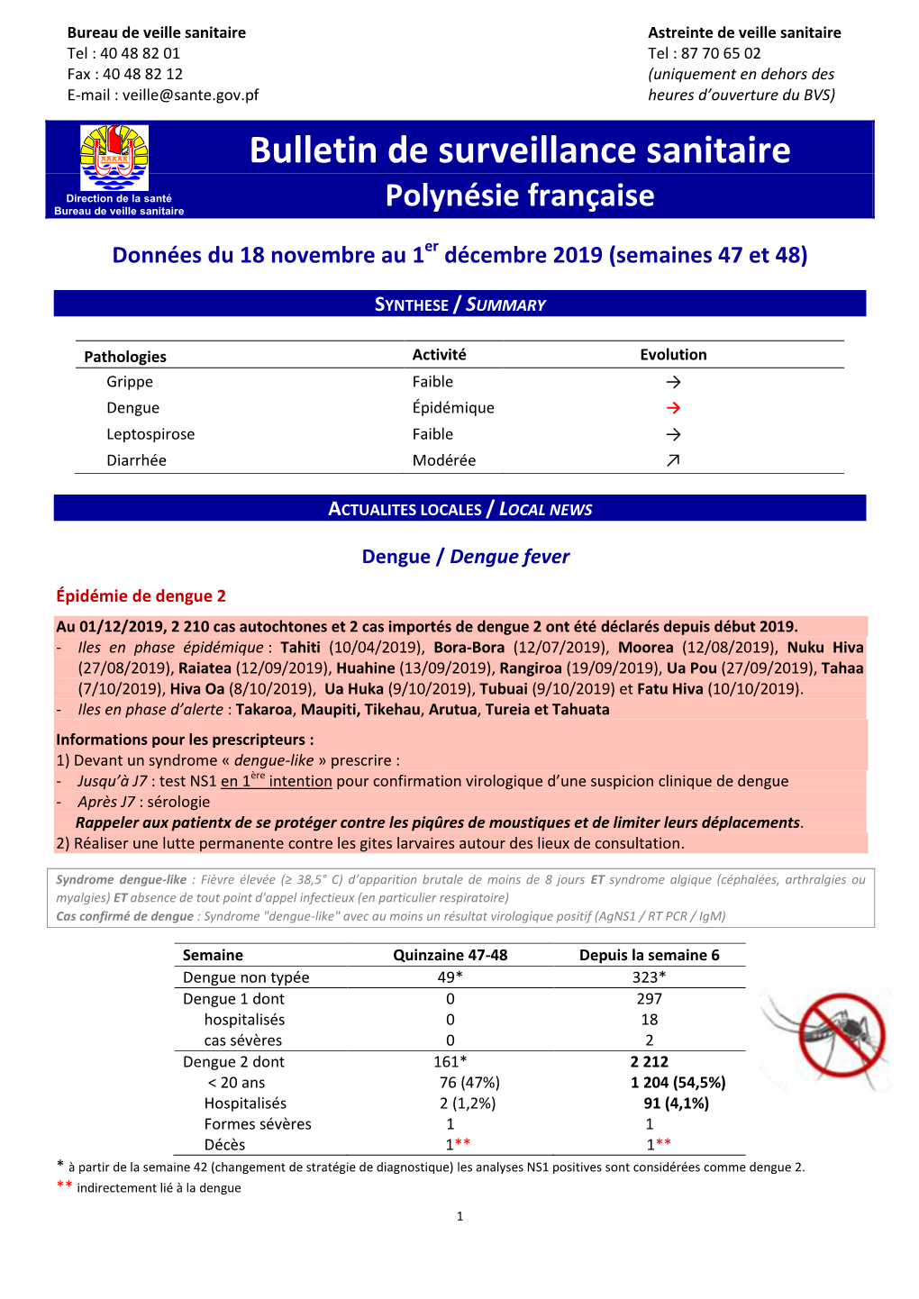 Bulletin De Surveillance Sanitaire