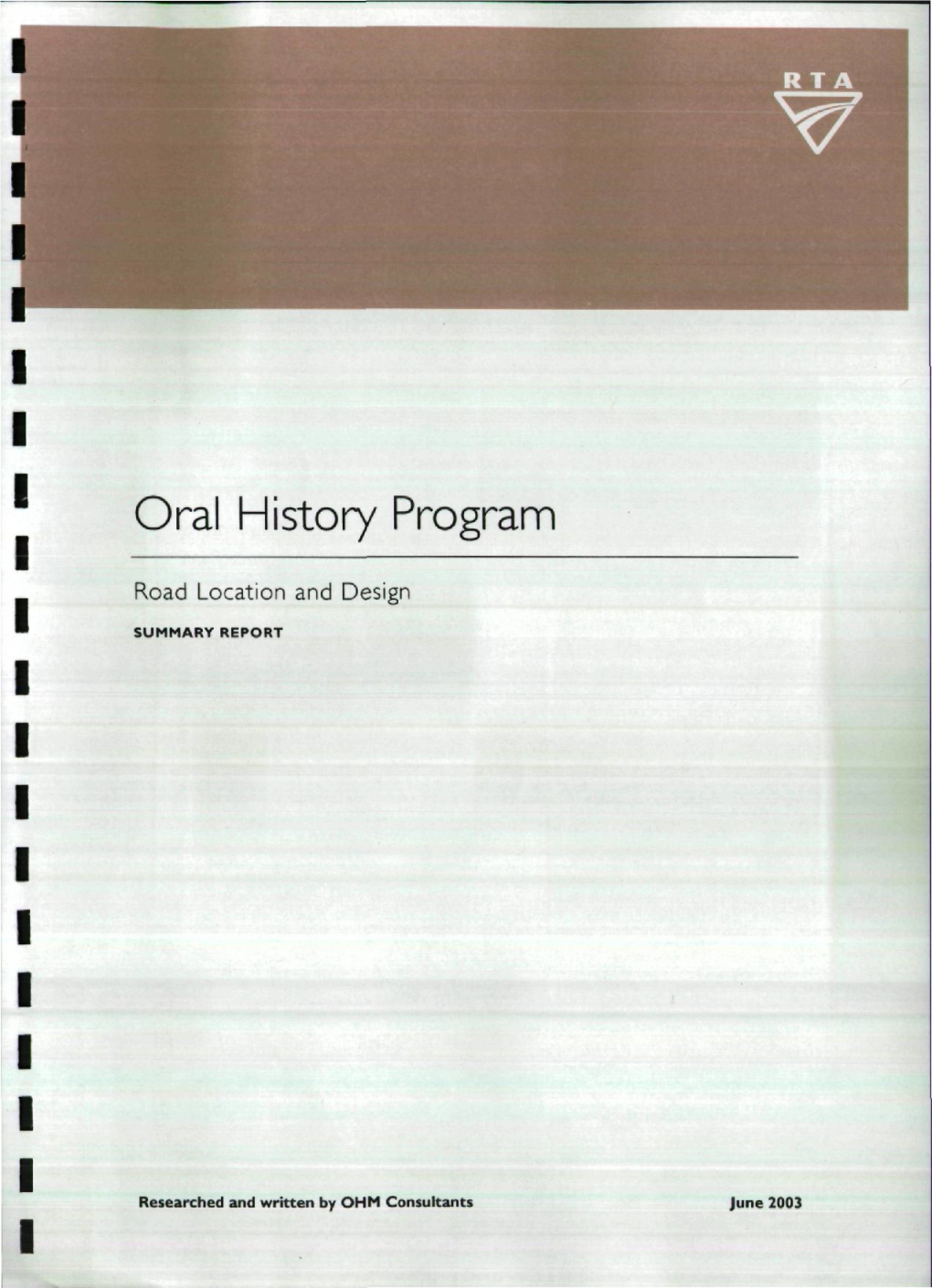Oral History Program