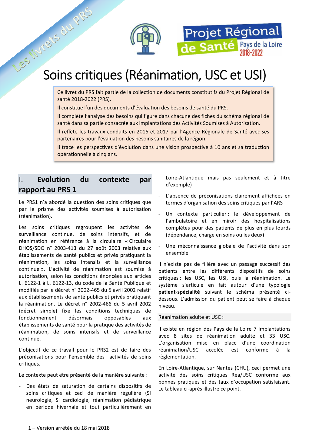 Soins Critiques (Réanimation, USC Et USI)