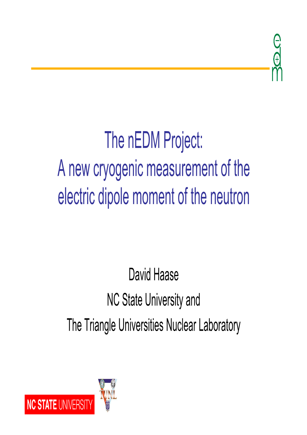 A New Cryogenic Measurement of the Electric Dipole Moment of the Neutron