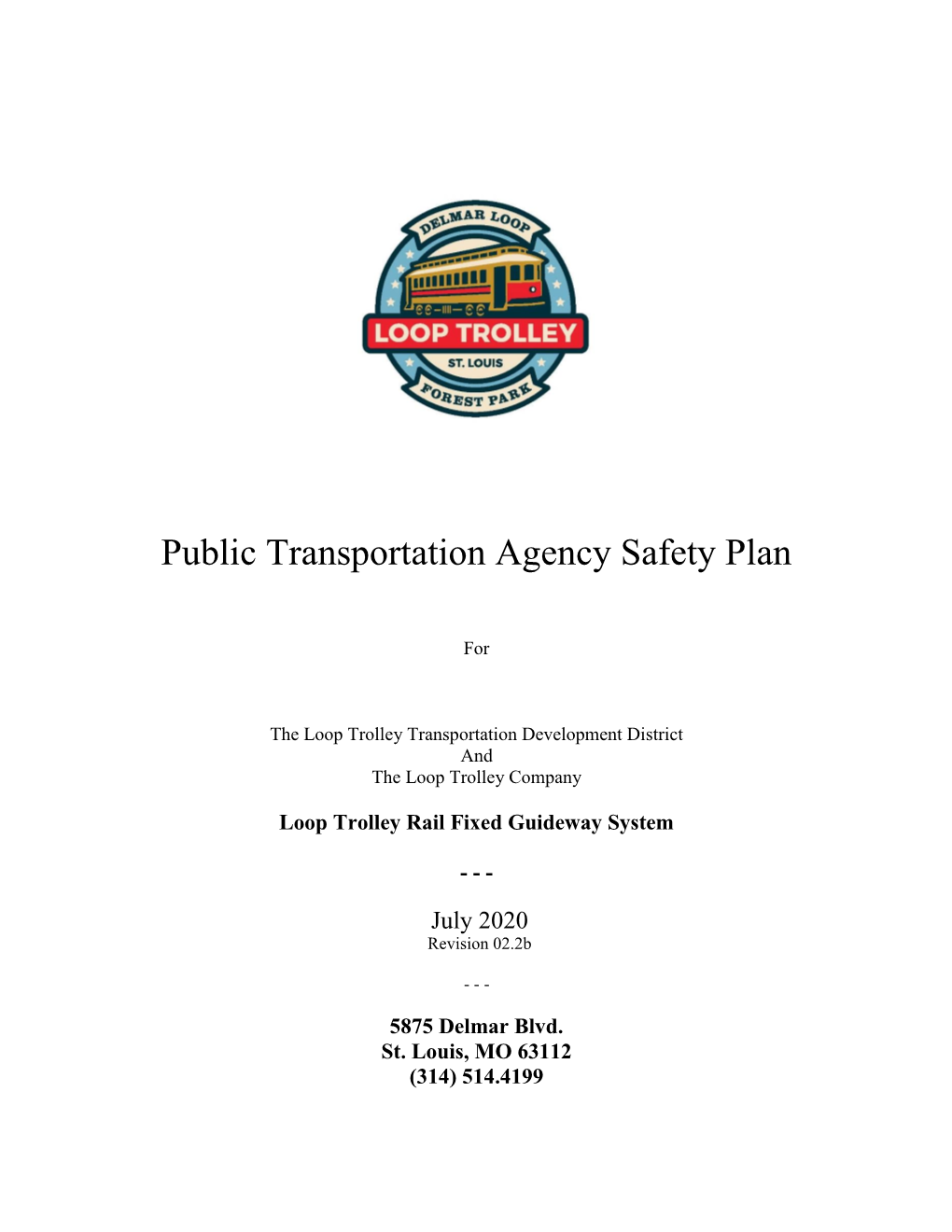 Public Transportation Agency Safety Plan
