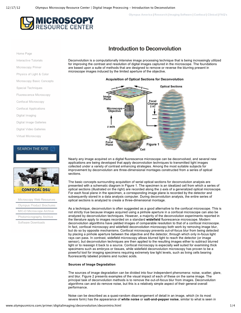 Olympus Microscopy Resou...Uction to Deconvolution