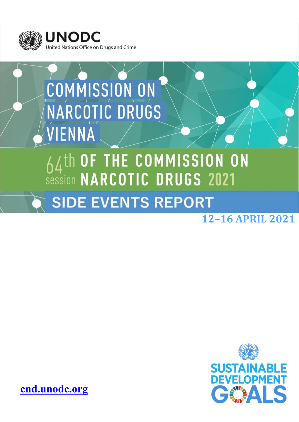 Cnd.Unodc.Org 12–16 APRIL 2021