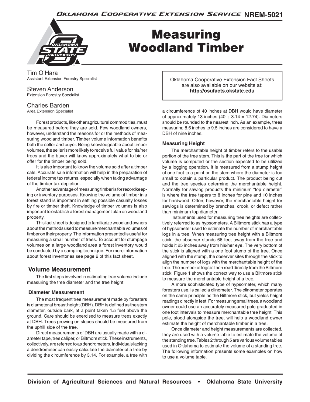 Measuring Woodland Timber