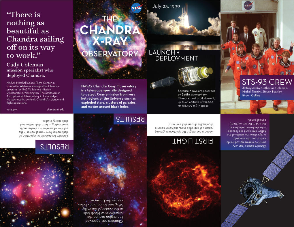 Sample Zine #2: NASA's Chandra X-Ray Observatory