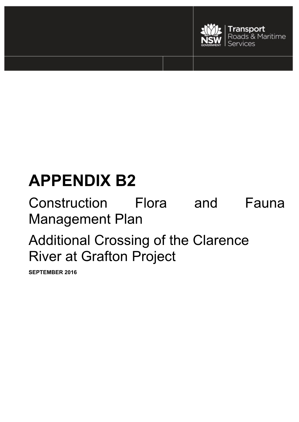 Grafton Bridge CEMP Appendix B2