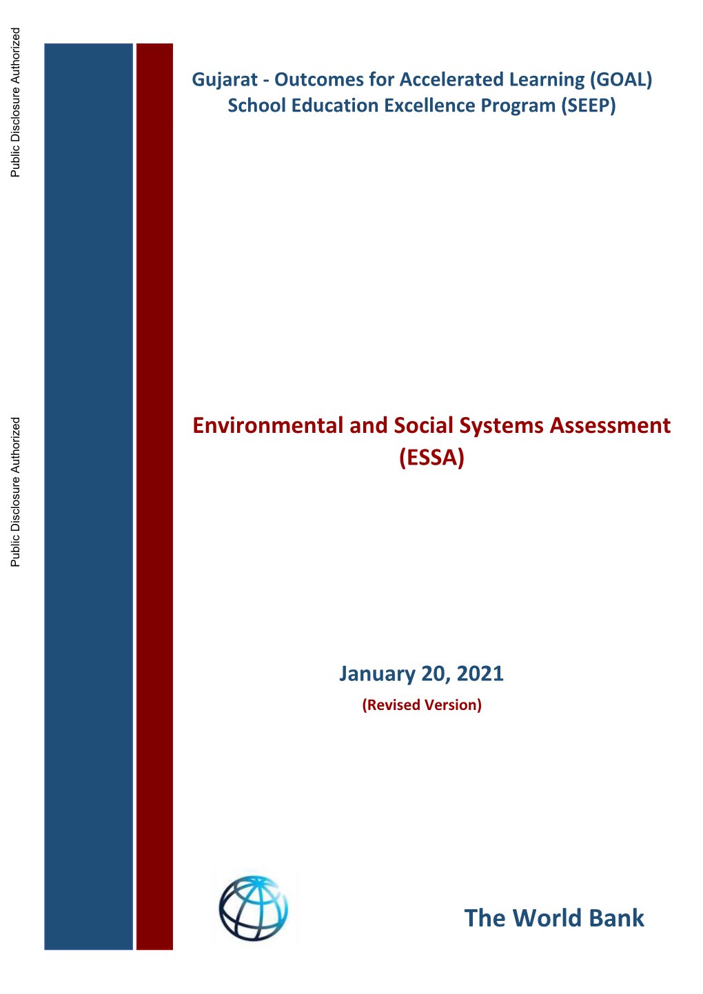 Environmental and Social Systems Assessment (ESSA)