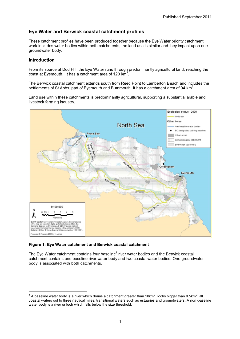 Eye Water and Berwick Coastal Catchment Profiles