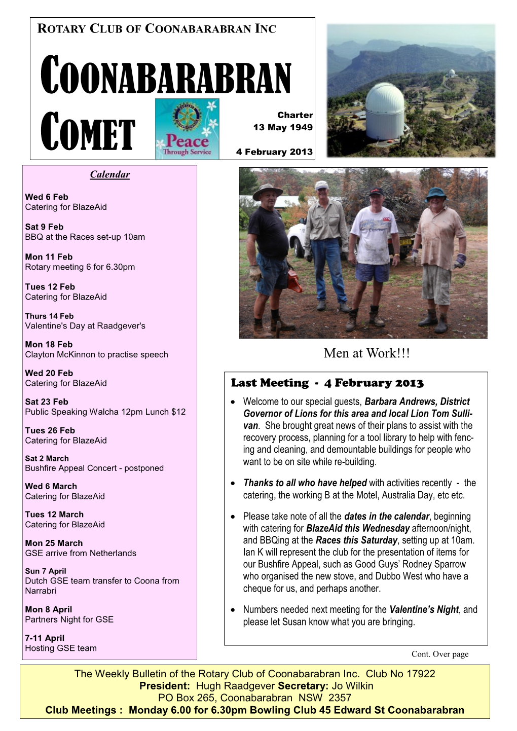 Coonabarabran Comet