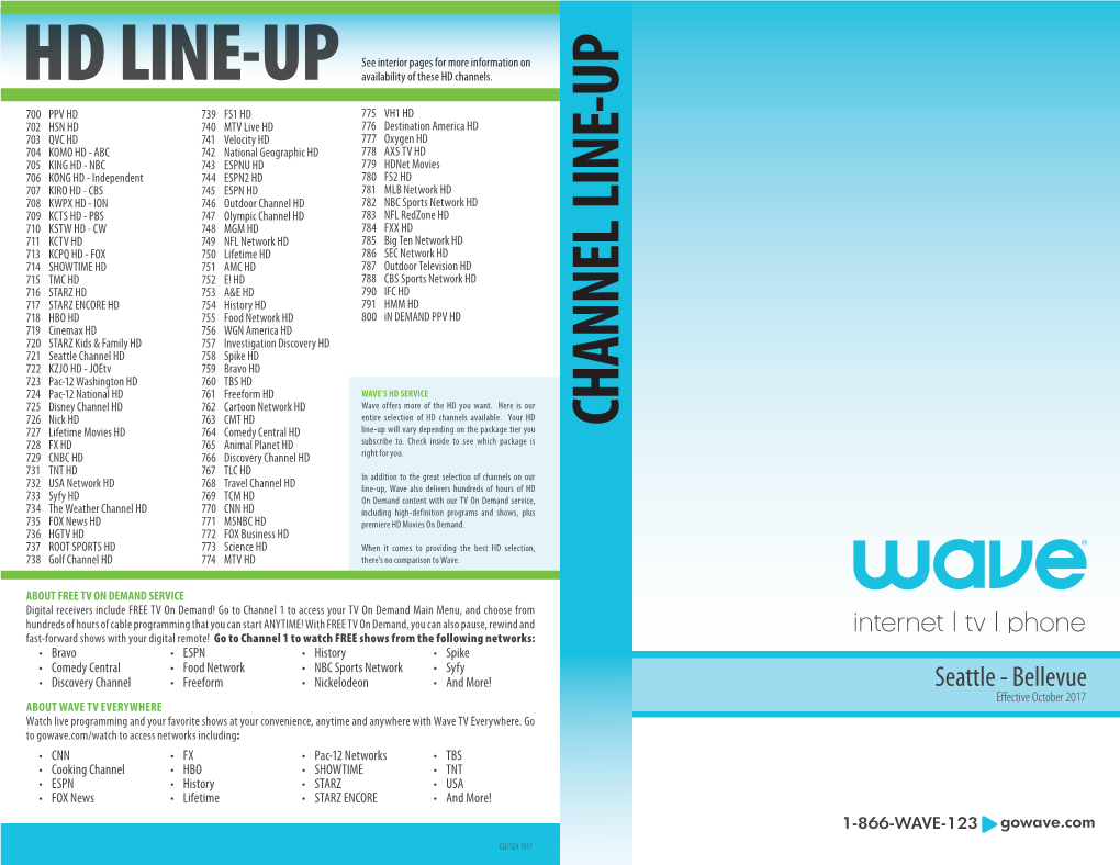 Hd Line-Up Channel Line-Up