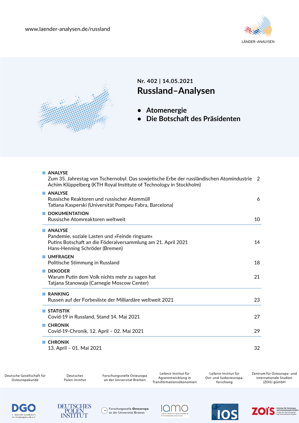 Russland-Analysen Nr. 402, 14.05.2021 2