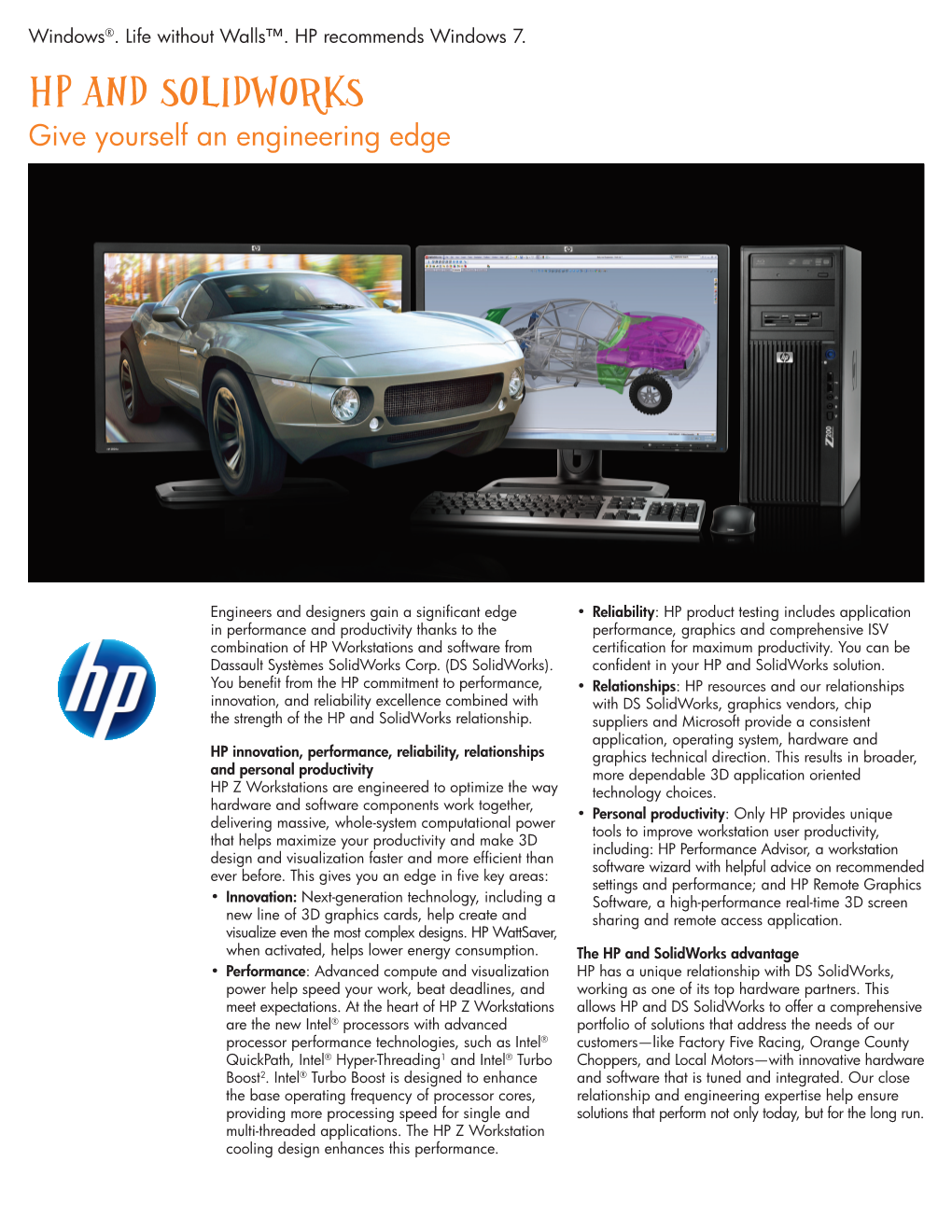 HP and Solidworks Give Yourself an Engineering Edge