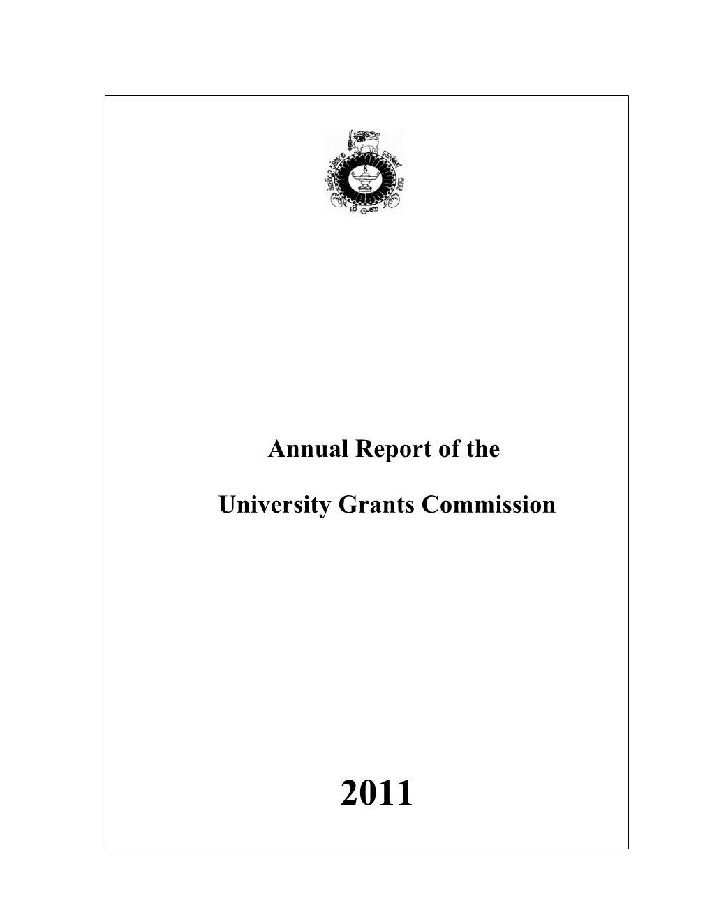 UGC Annual Report 2011 (English).Pdf