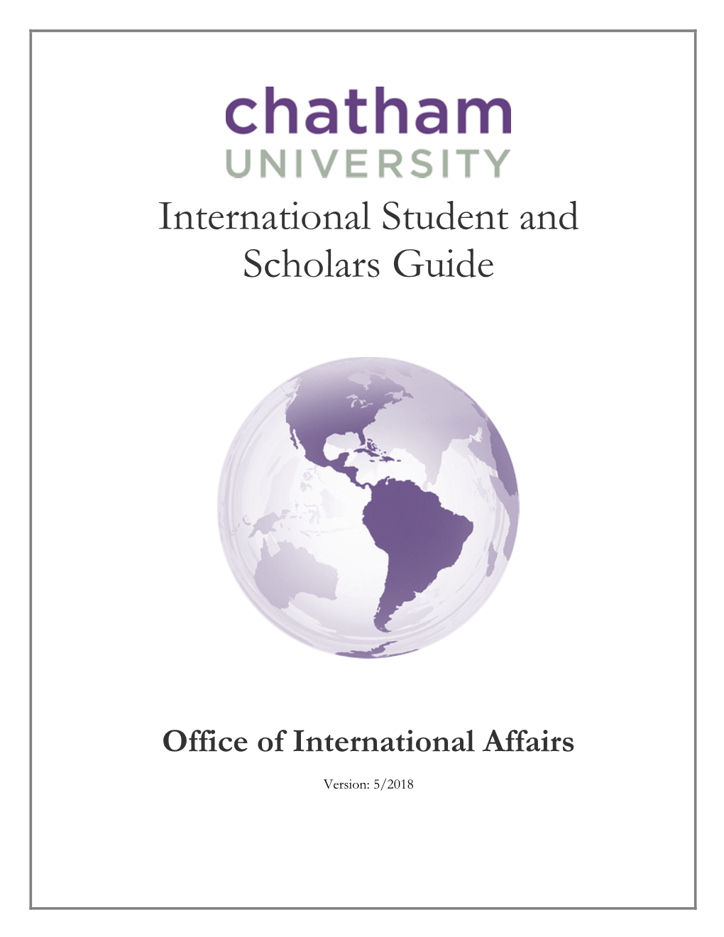 International Student and Scholars Guide