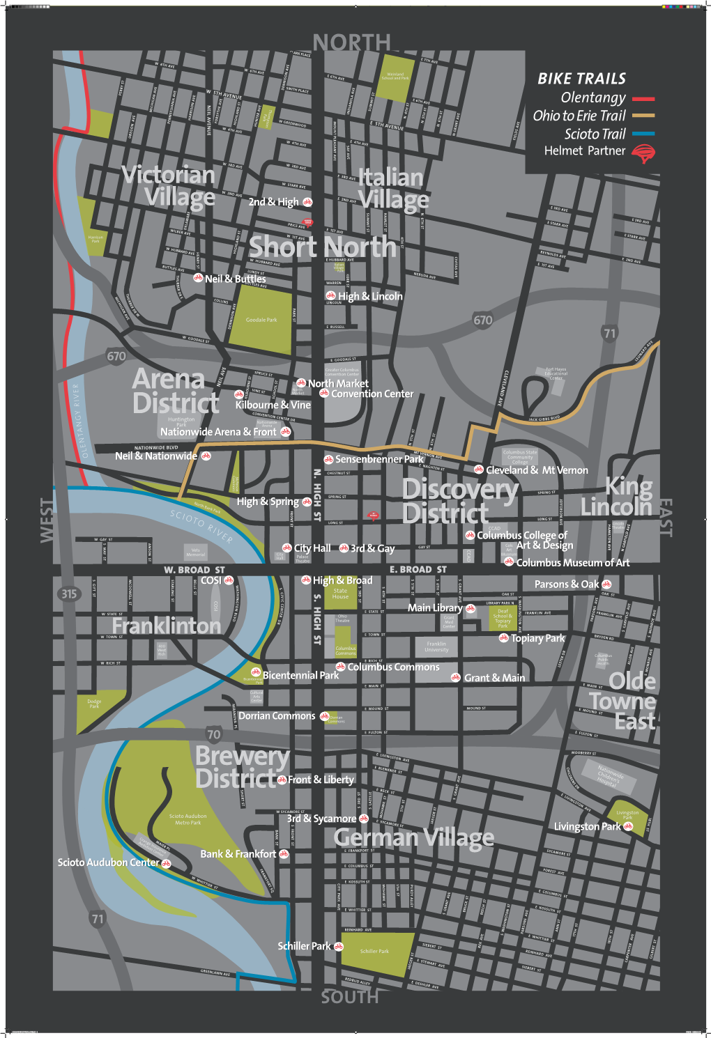 BIKE TRAILS W 5T H Place Perr H Avenu E E 6T Igan Ave H Ave N