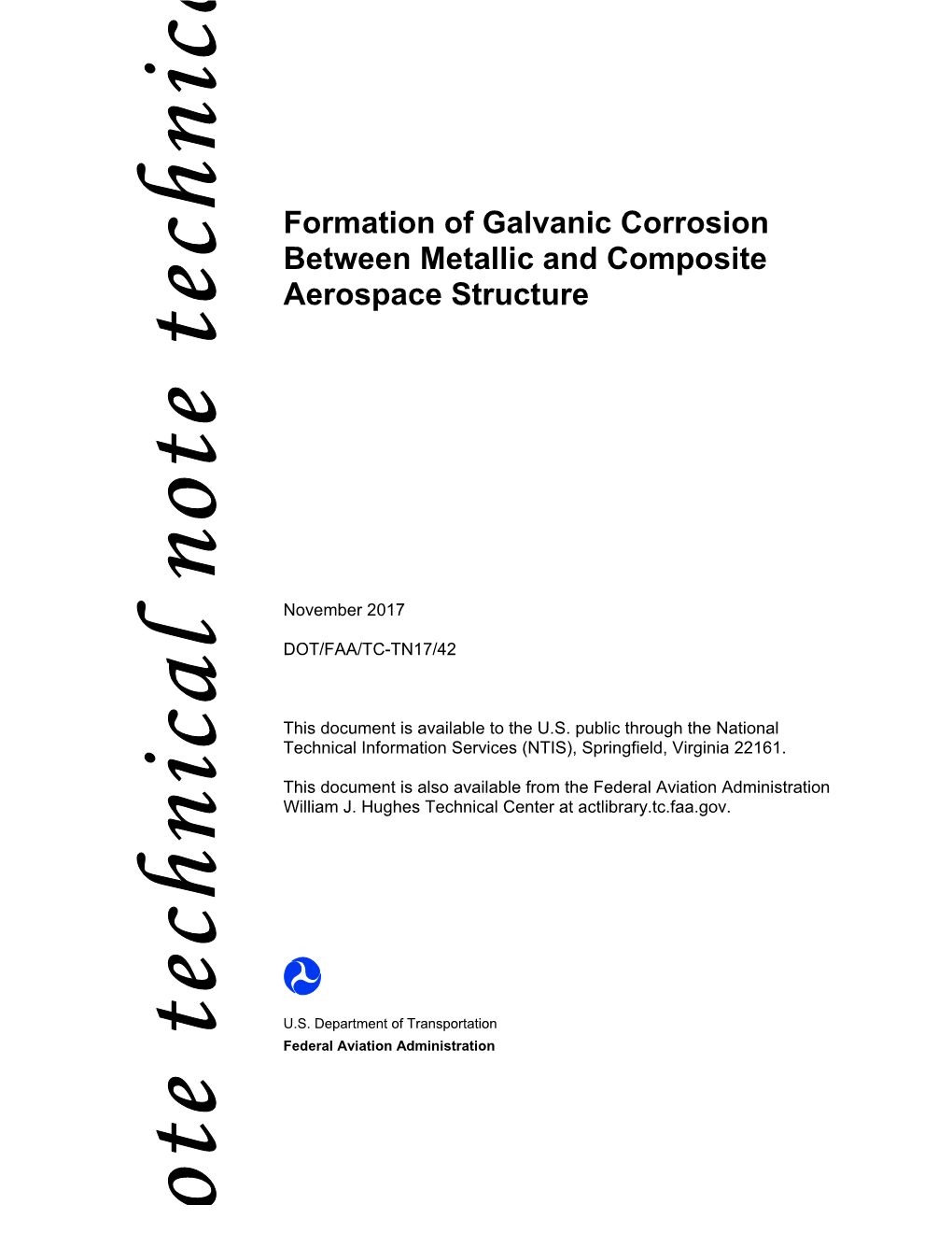 Formation of Galvanic Corrosion Between Metallic and Composite Aerospace Structure