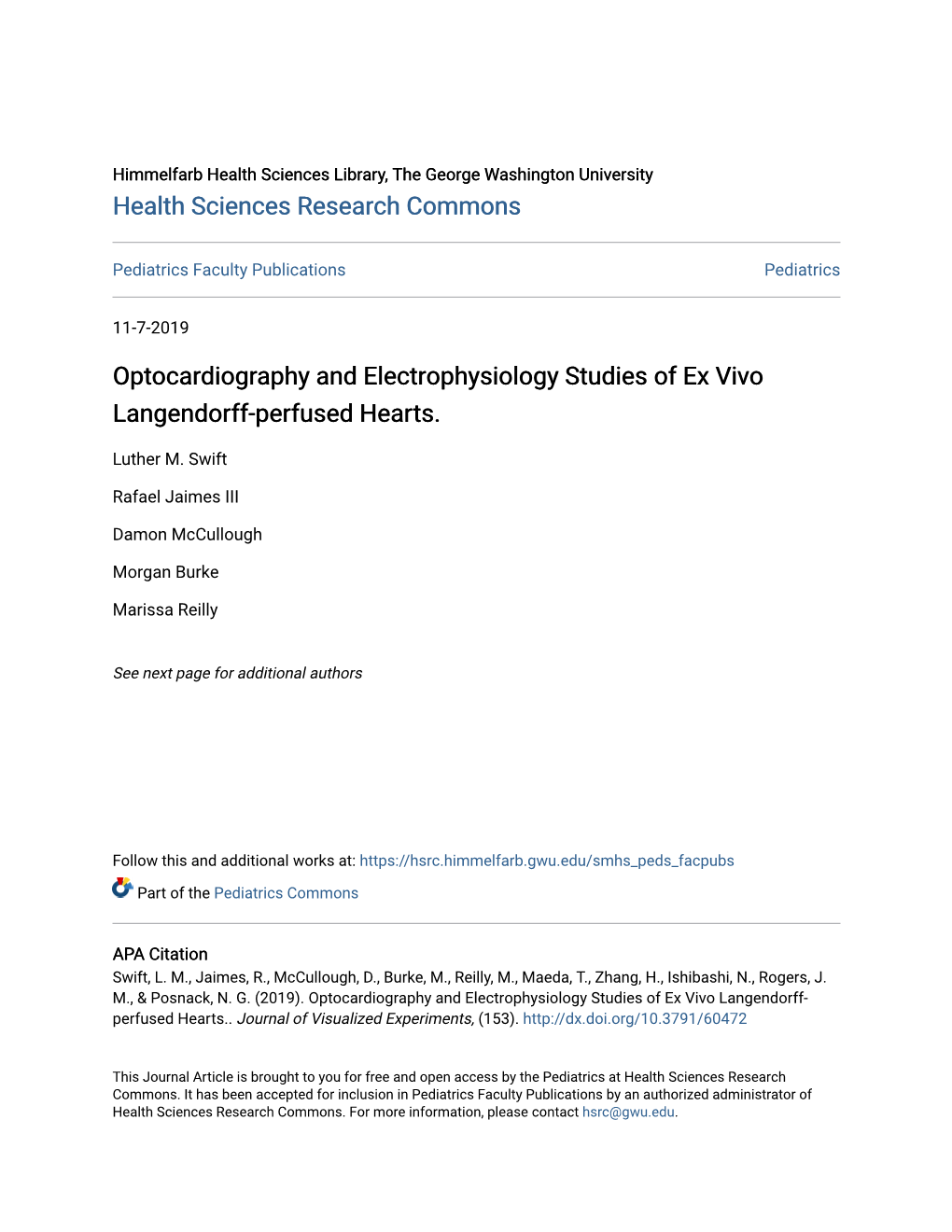 Optocardiography and Electrophysiology Studies of Ex Vivo Langendorff-Perfused Hearts