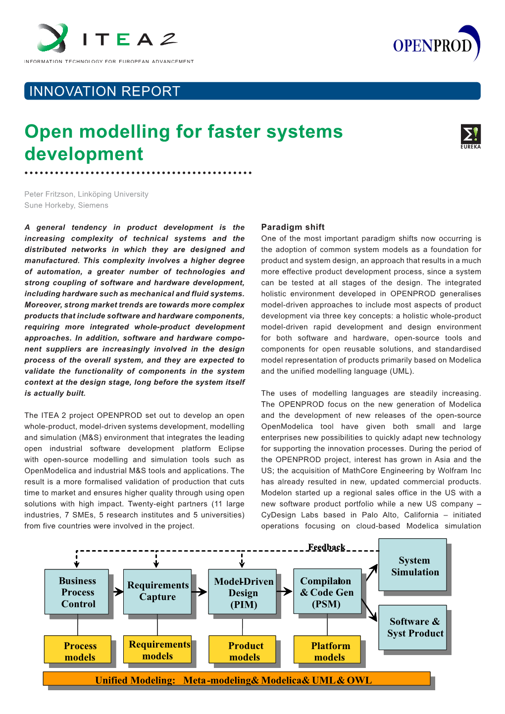 Download OPENPROD Innovation Report