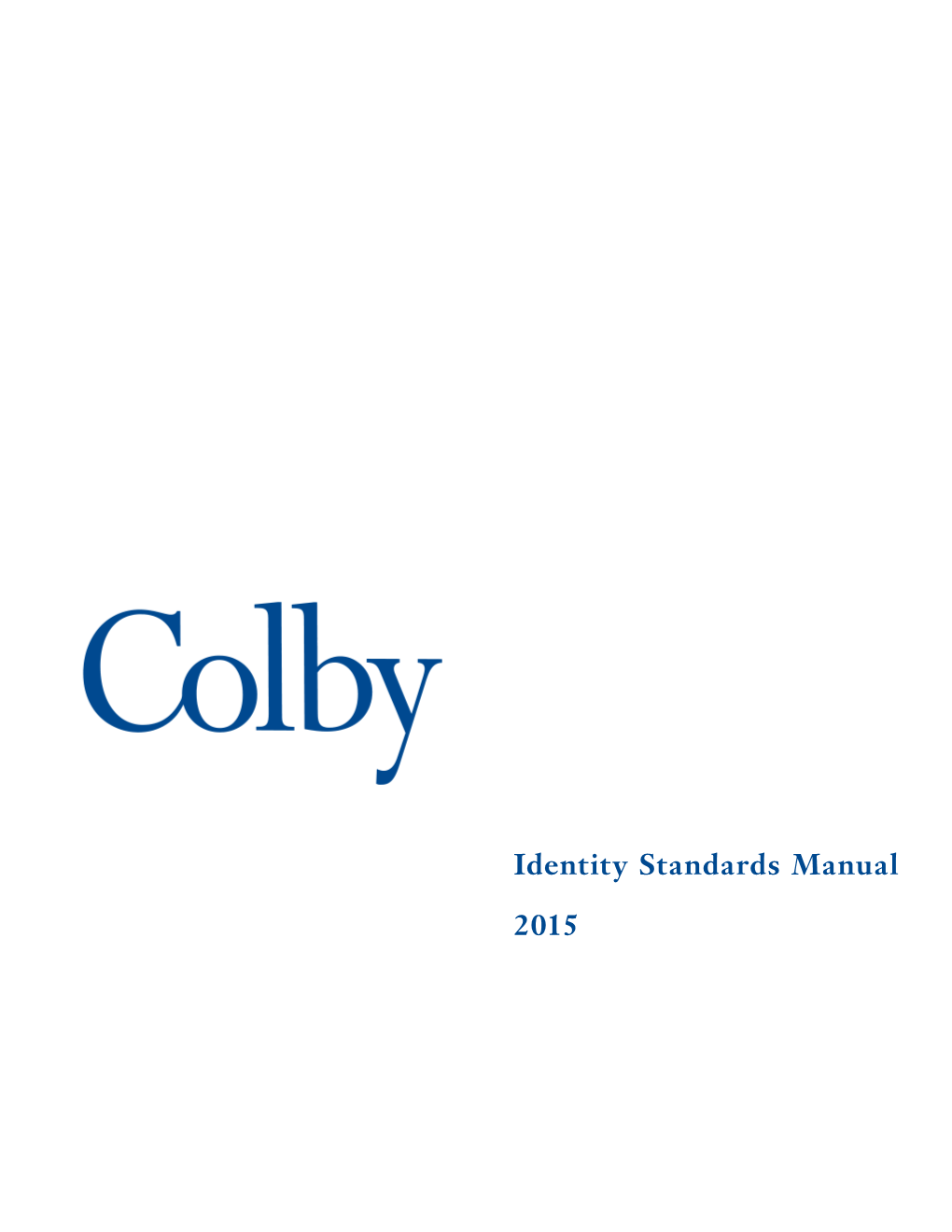 Identity Standards Manual 2015