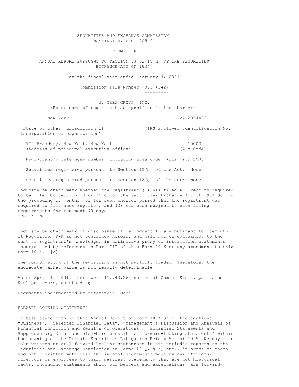 SECURITIES and EXCHANGE COMMISSION WASHINGTON, D.C. 20549 ___FORM 10-K ANNUAL REPORT PURSUANT to SECTION 13 Or 15(D) of T