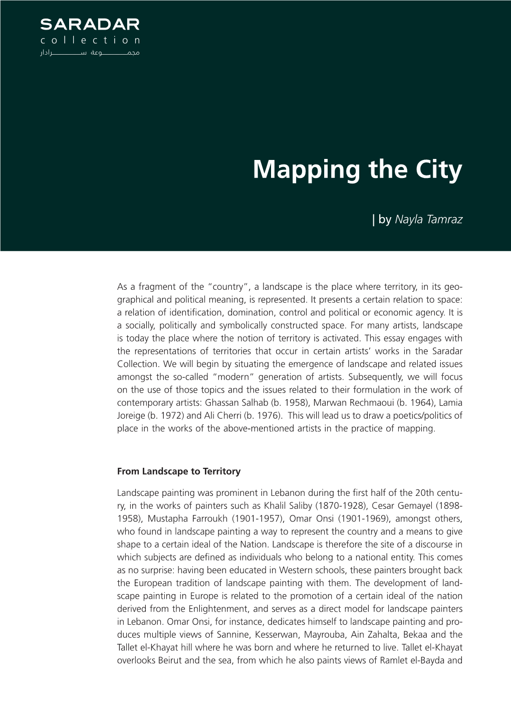 Mapping the City