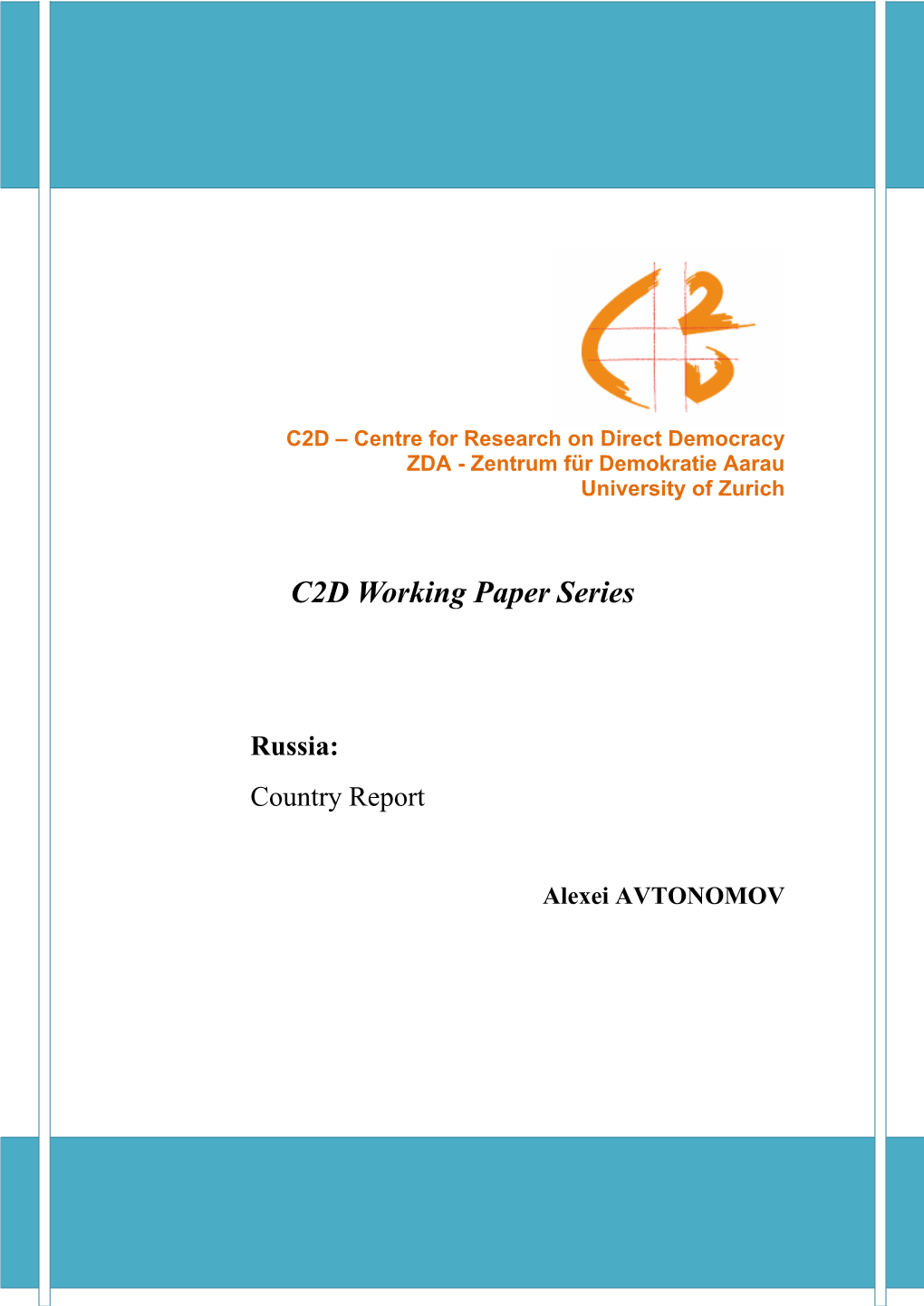 C2D Working Paper Series