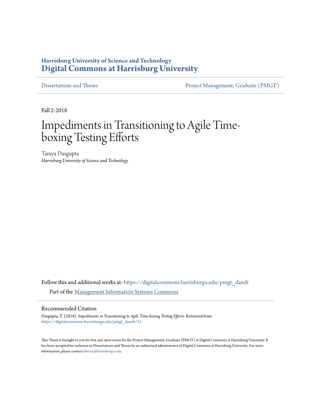 Impediments in Transitioning to Agile Time-Boxing Testing Efforts