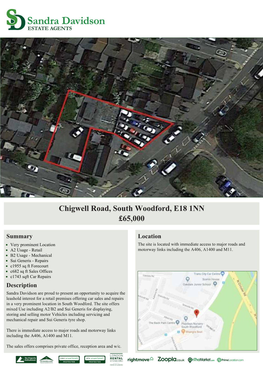 Chigwell Road, South Woodford, E18 1NN £65,000