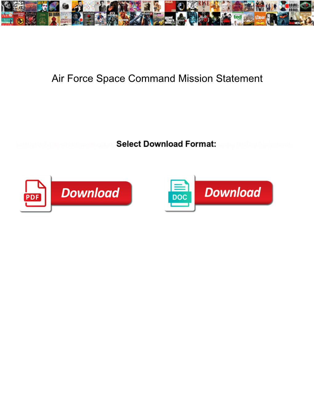 Air Force Space Command Mission Statement