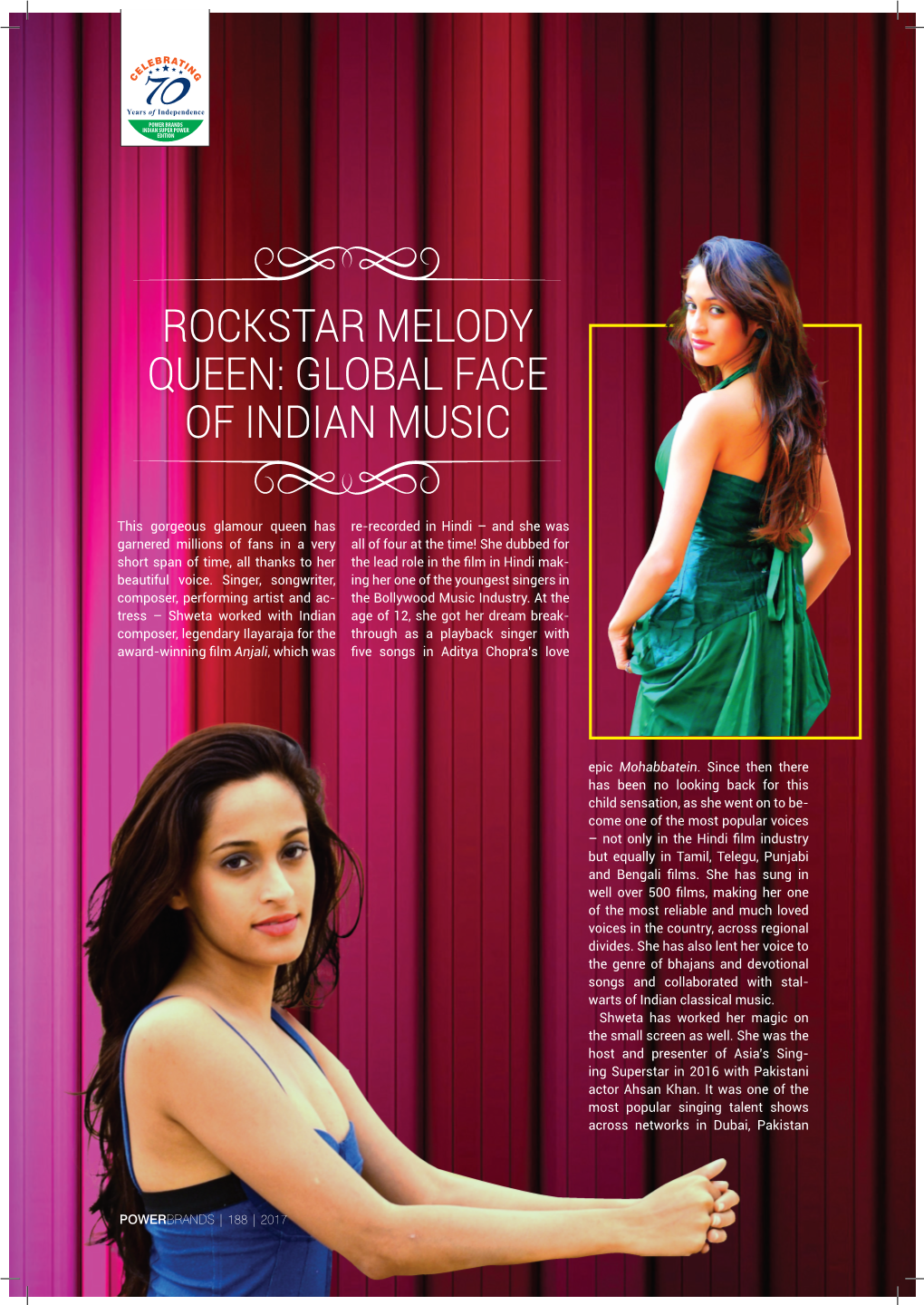 Rockstar Melody Queen: Global Face of Indian Music