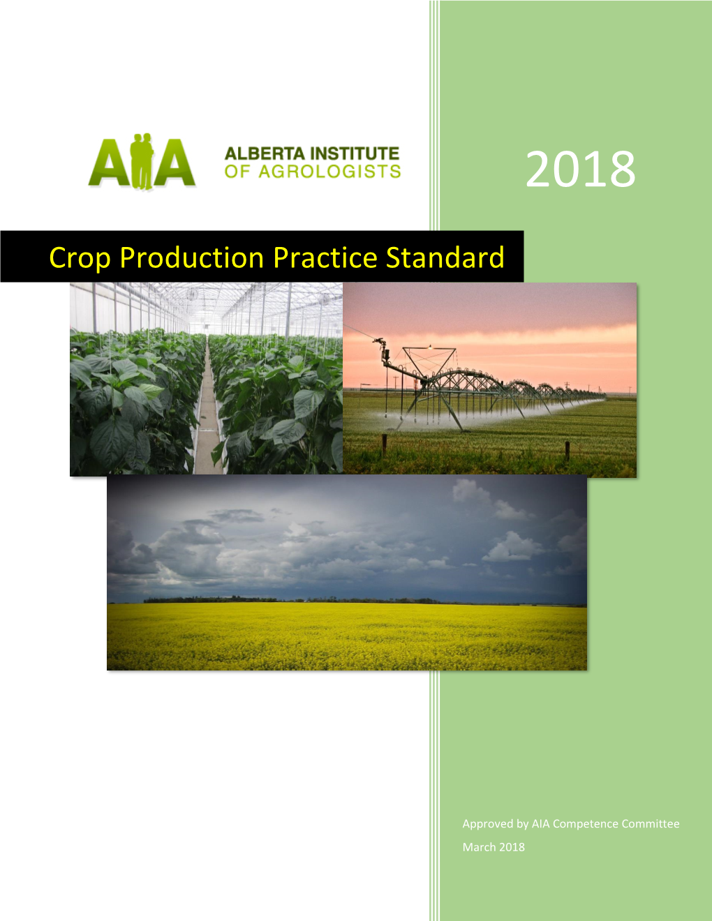 Crop Production Practice Standard