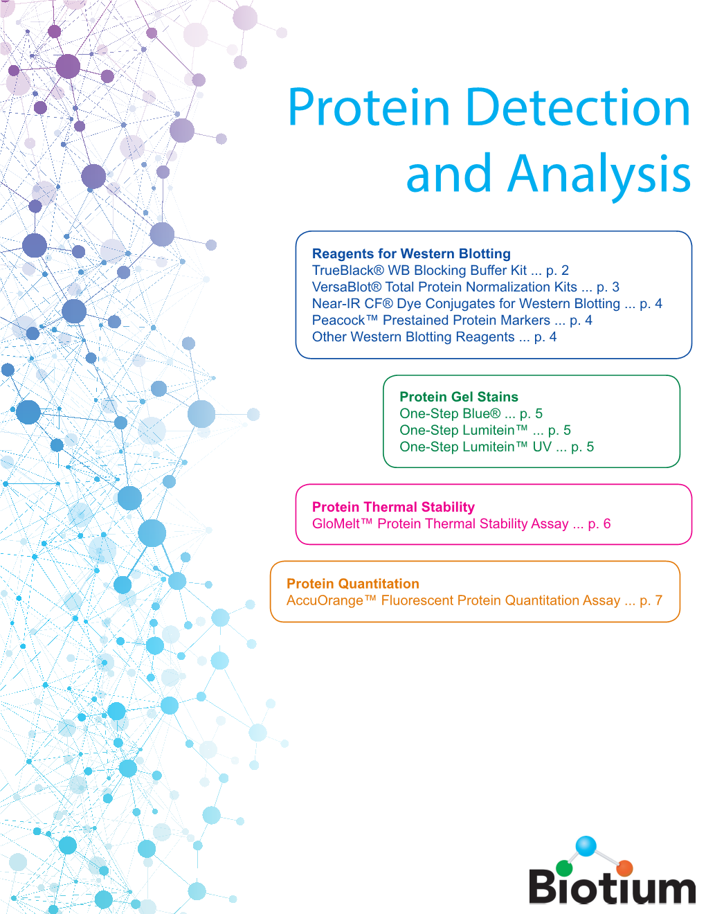 Protein Detection and Analysis Brochure