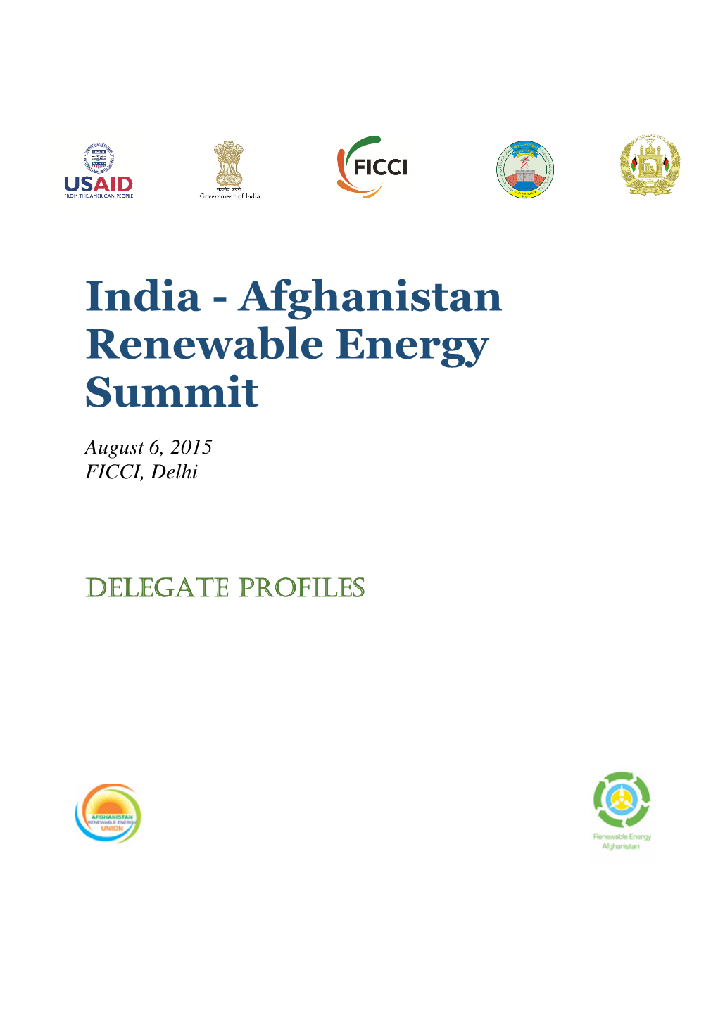 Afghanistan Renewable Energy Summit