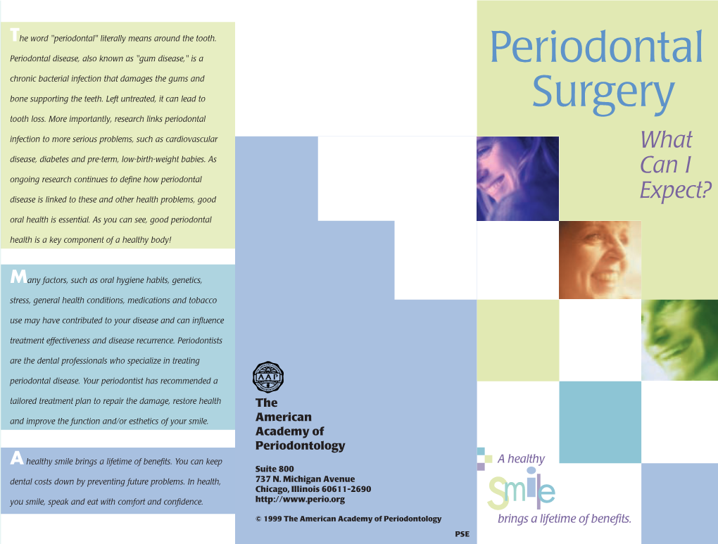 Periodontal Surgery, Treatment Effectiveness and Disease Recurrence