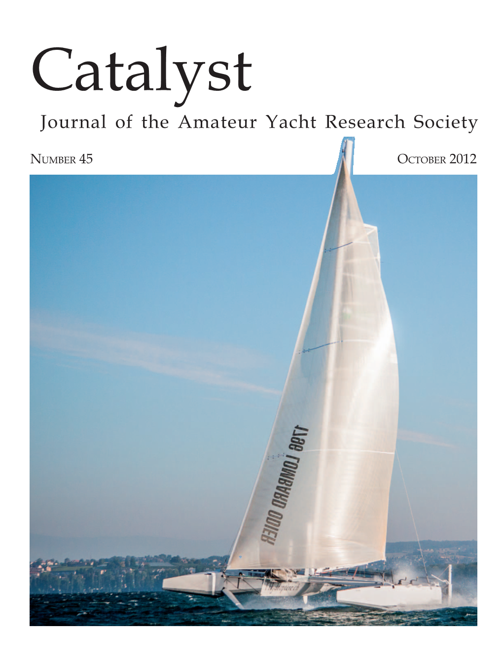 Journal of the Amateur Yacht Research Society