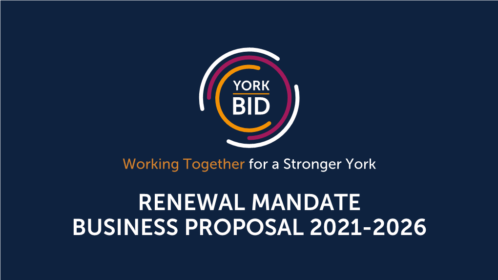 Renewal Mandate Business Proposal 2021-2026