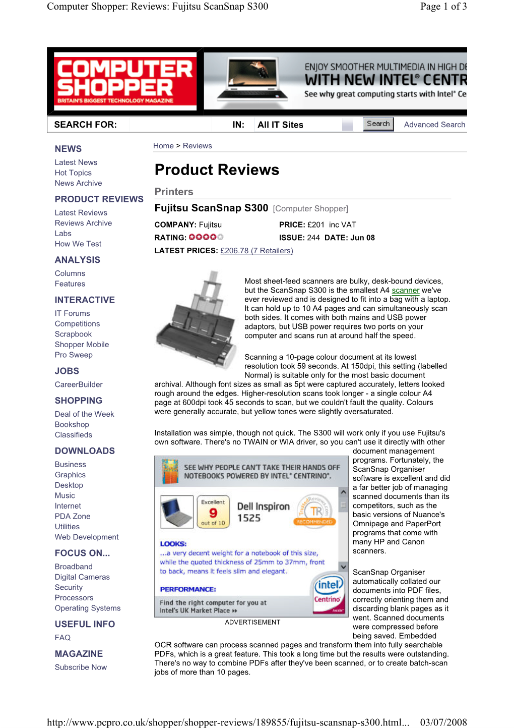 Product Reviews News Archive Printers PRODUCT REVIEWS