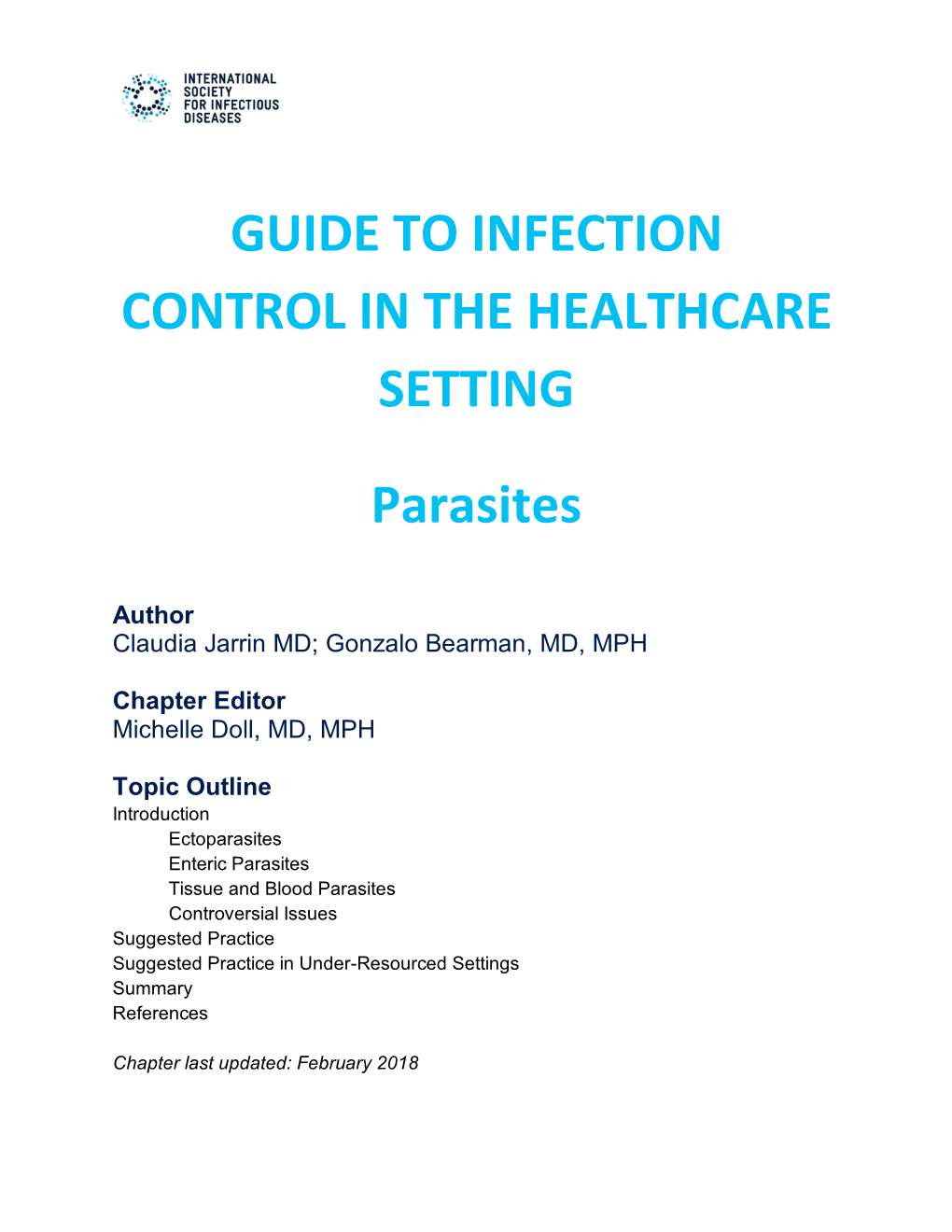 Guide to Infection Control in the Healthcare Setting
