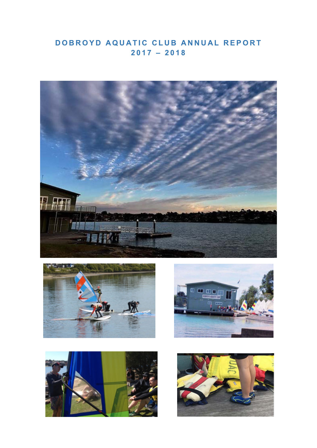 Dobroyd Aquatic Club Annual Report 2017 – 2018