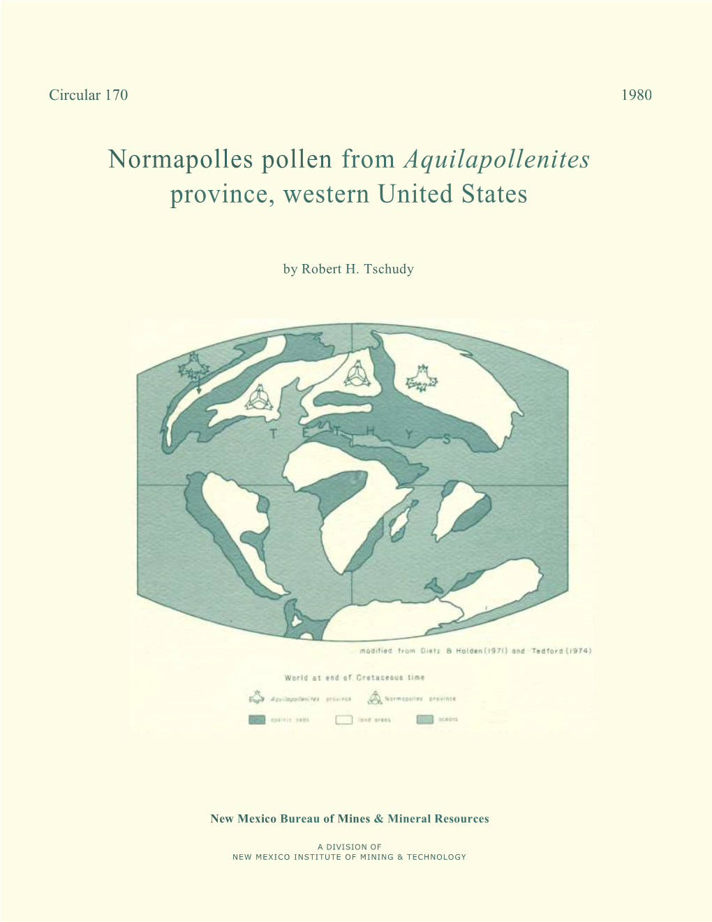 Normapolles Pollen from Aquilapollenites Province, Western United States