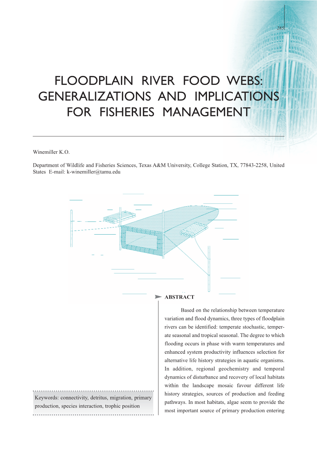 Floodplain River Food Webs: Generalizations and Implications for Fisheries Management