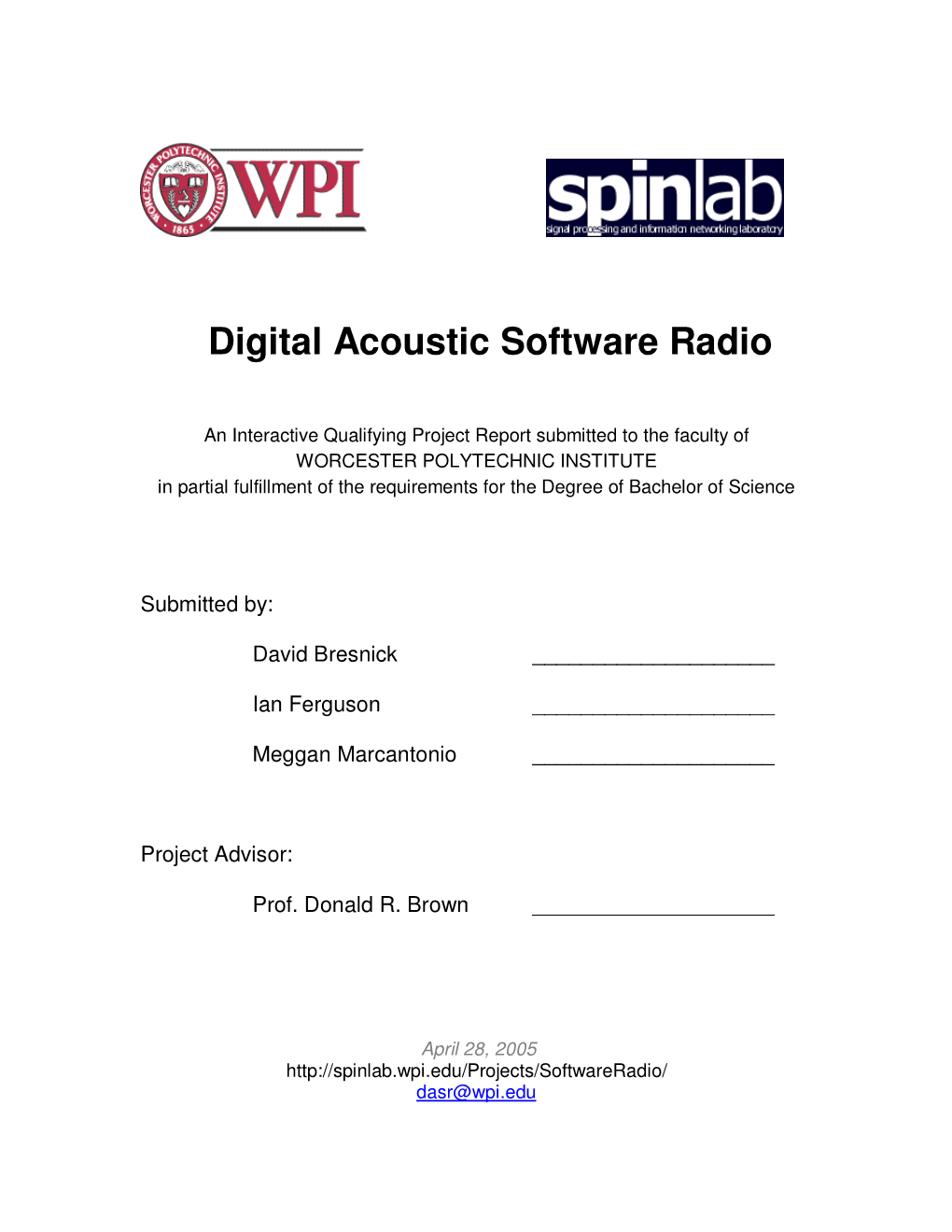 Digital Acoustic Software Radio