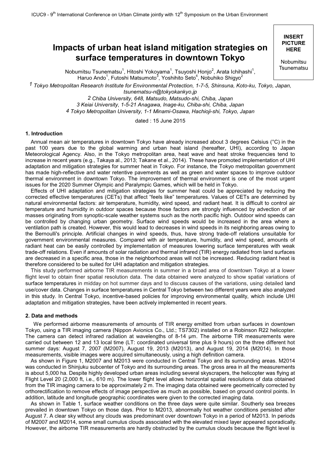 Impacts of Urban Heat Island Mitigation Strategies on Surface Temperatures